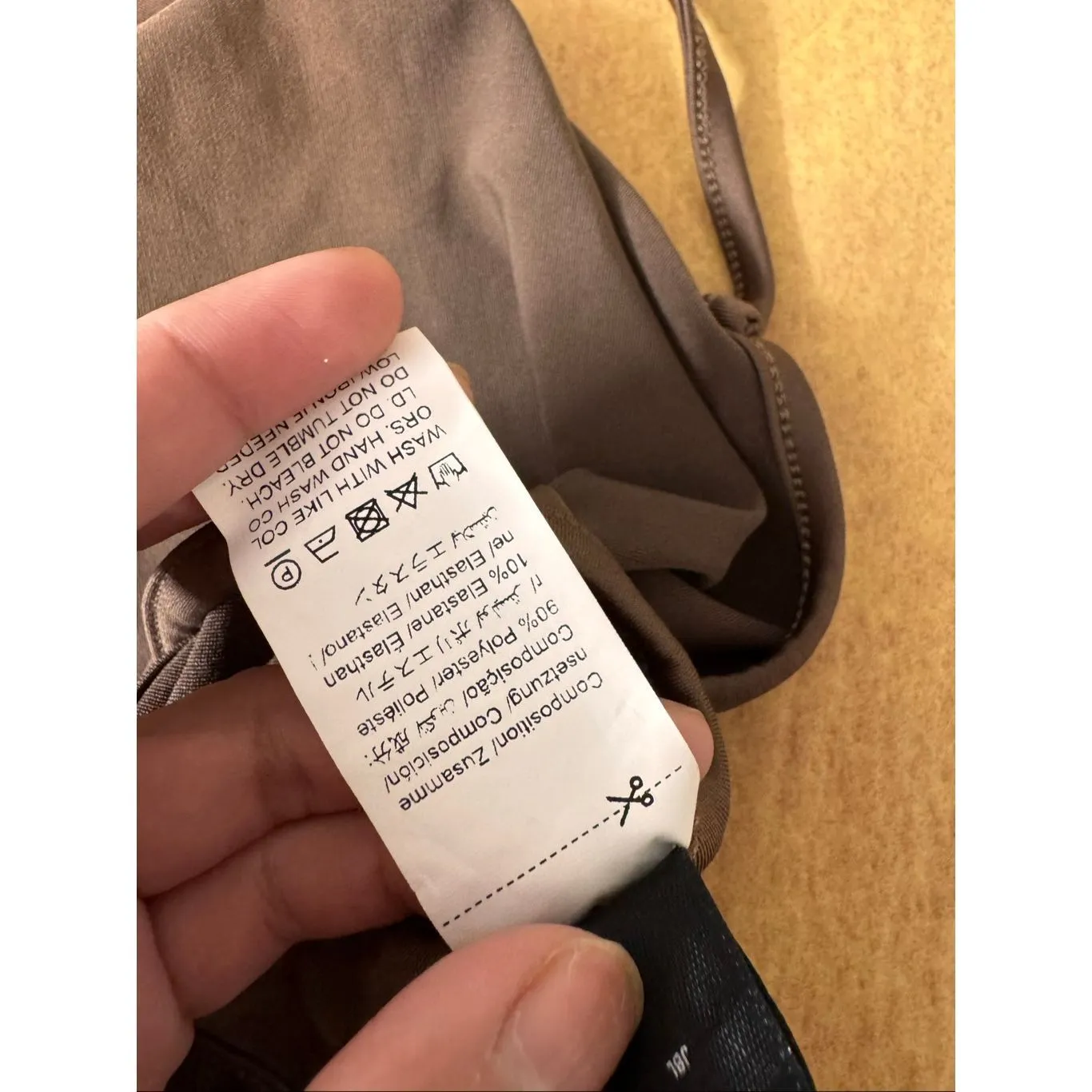 Brown Spaghetti Strap Bodysuit | Sleek Minimal One Piece Size Small - Image 5