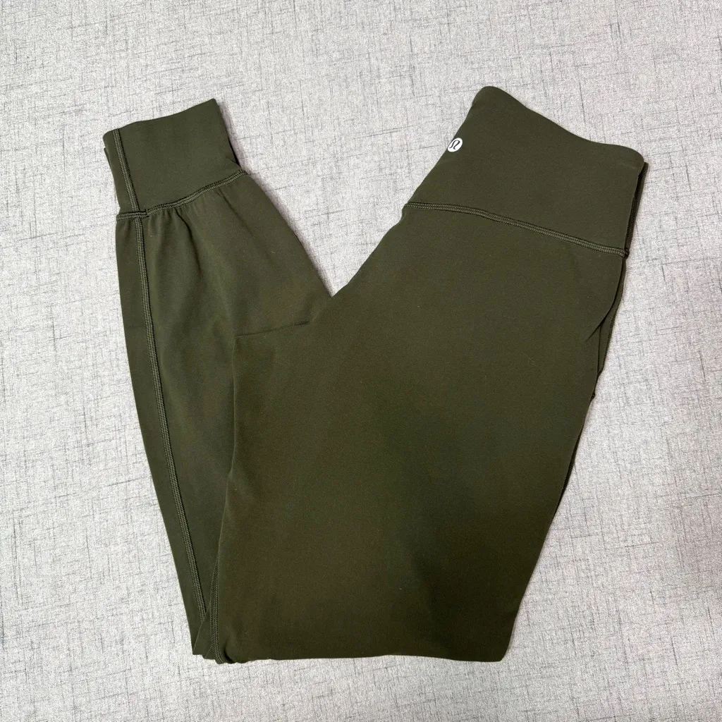 Lululemon Align High Rise Jogger Pants Dark Olive Green Size 6 - Image 4