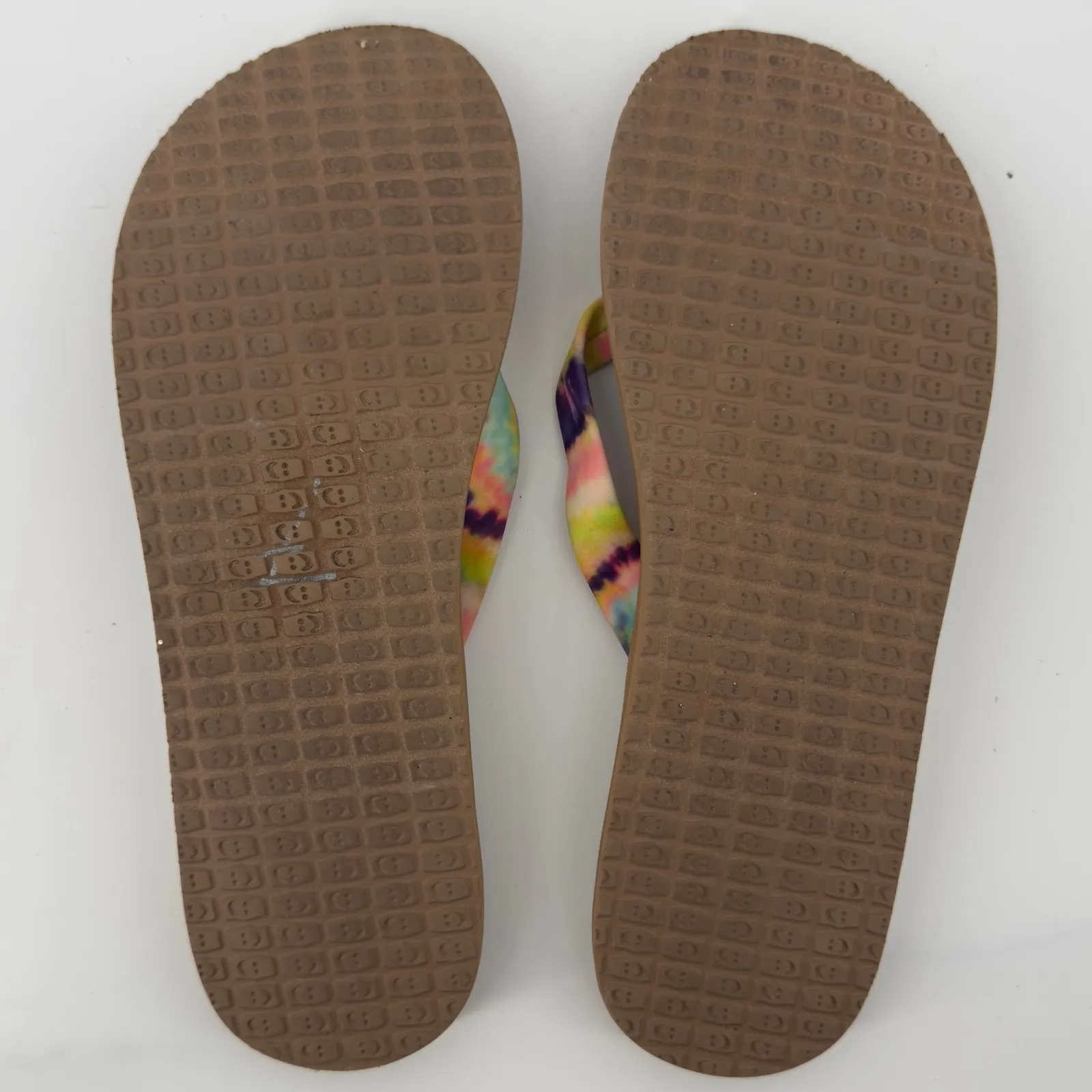 Sanuk Ashland Tie Dye Turquoise Flip Flops Women 11‎ Thong Sandals Summer Comfy - Image 8