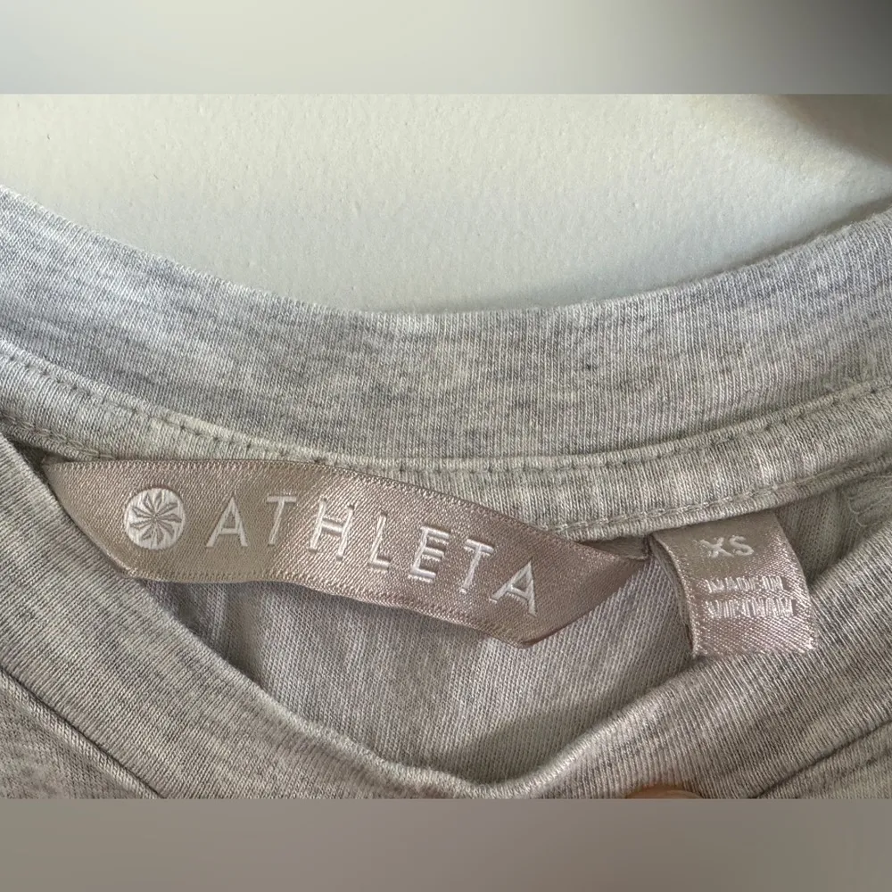 Athleta Apres ruched gray Dress size XS - Image 3