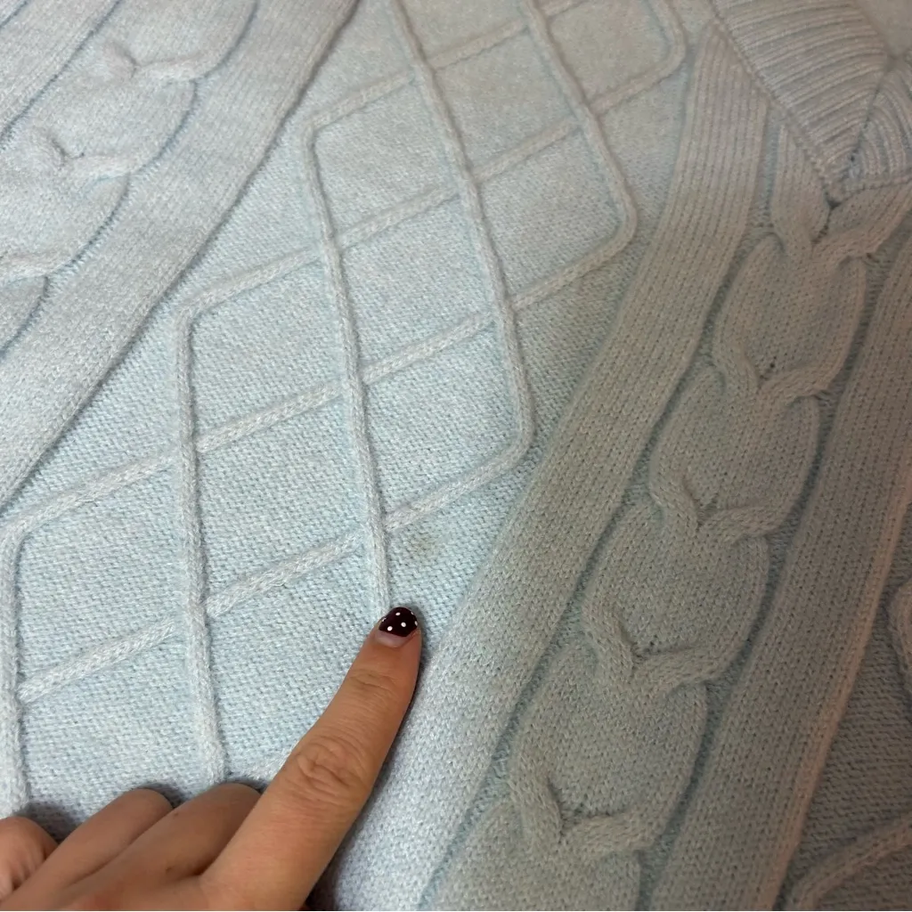 Princess Polly S/M Light Blue Boxy/Oversized Sweater Vest - Image 7