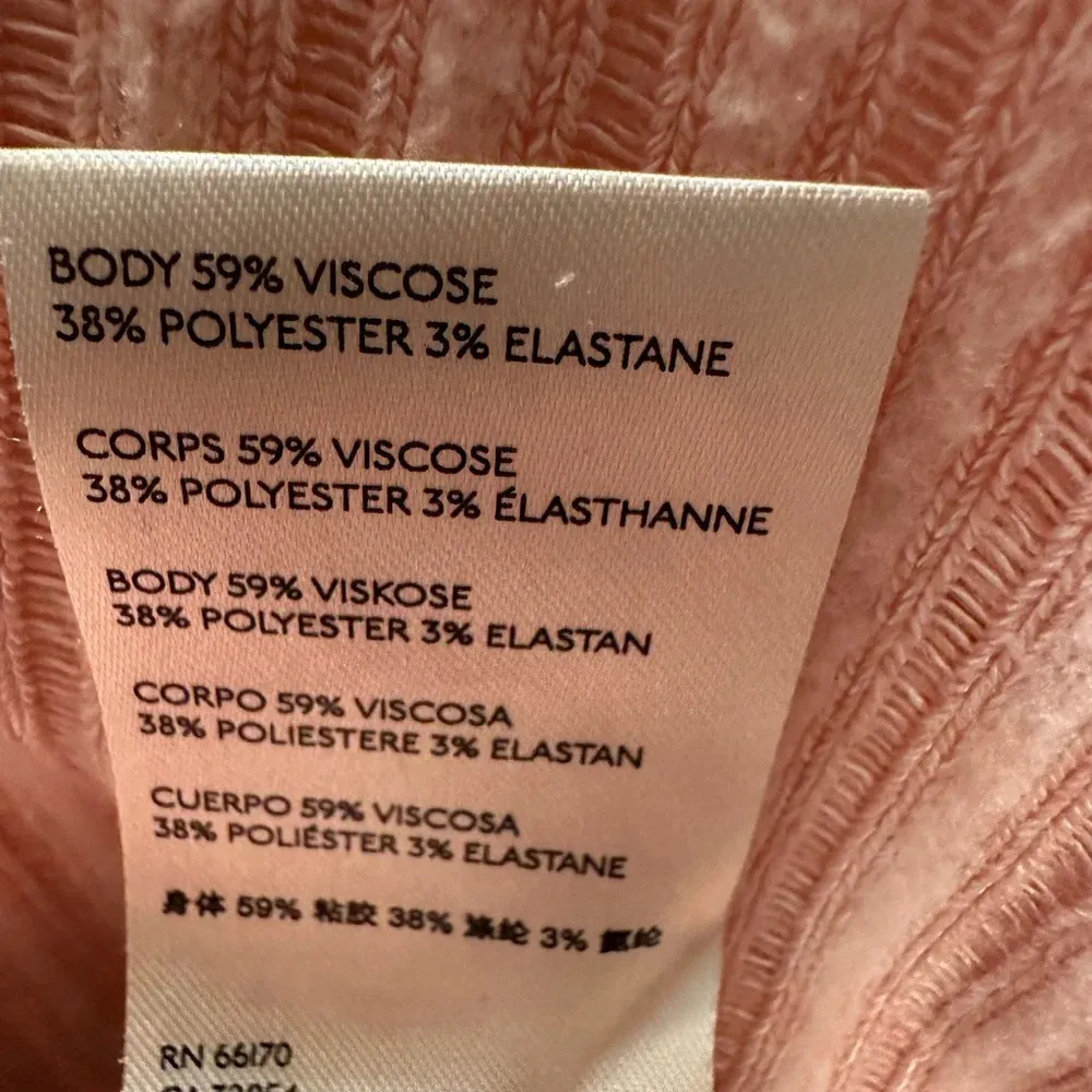 Anthropologie Maeve Light Pink Size XS Waffle Knit Cowl Neck Sweater - Image 5