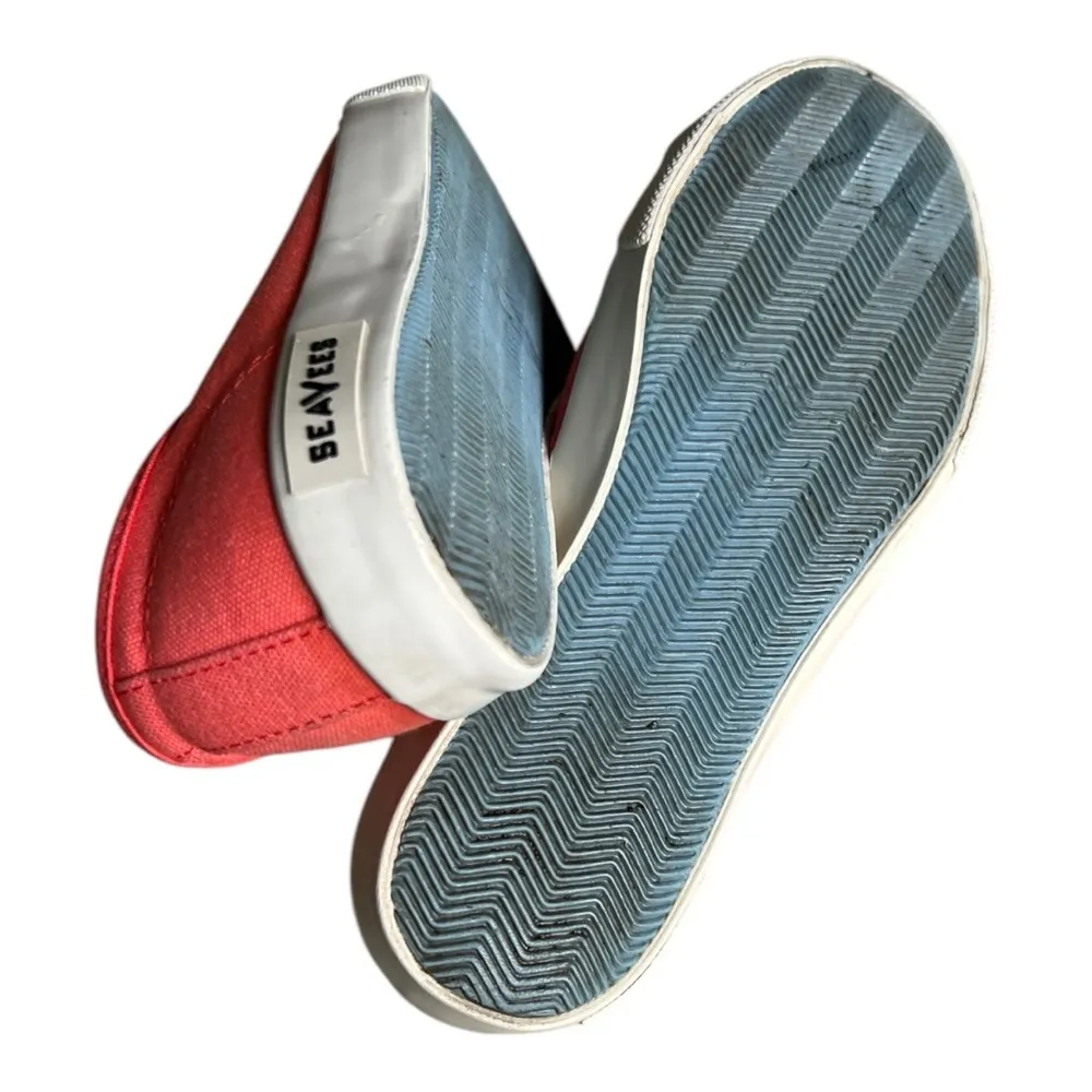 SeaVees Pink and White Monterey Stitch Fix Canvas Sneakers Size 7.5 - Image 7