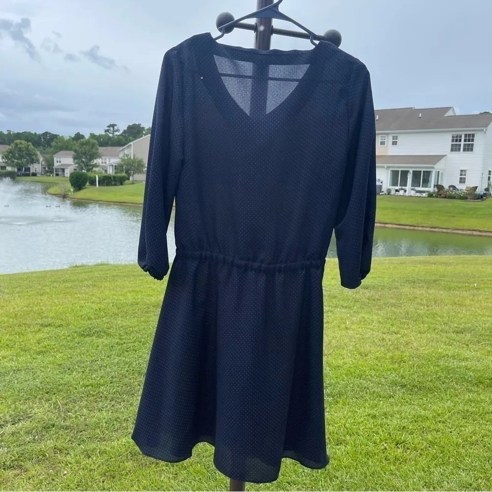 U.S. Polo Assn women’s Navy blue polka dot mini dress​ size small - Image 7