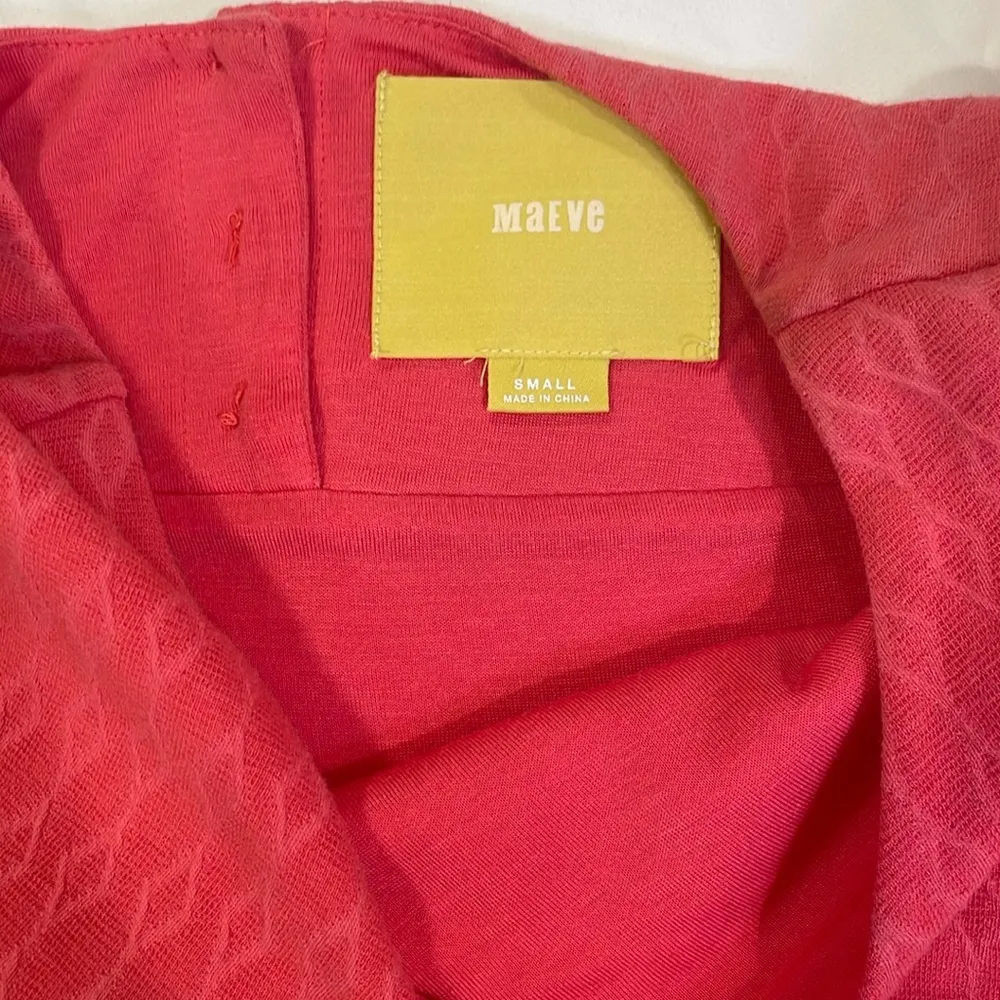 Coral diamond checkered pattern cap sleeve lined retro shift dress button back - Image 4