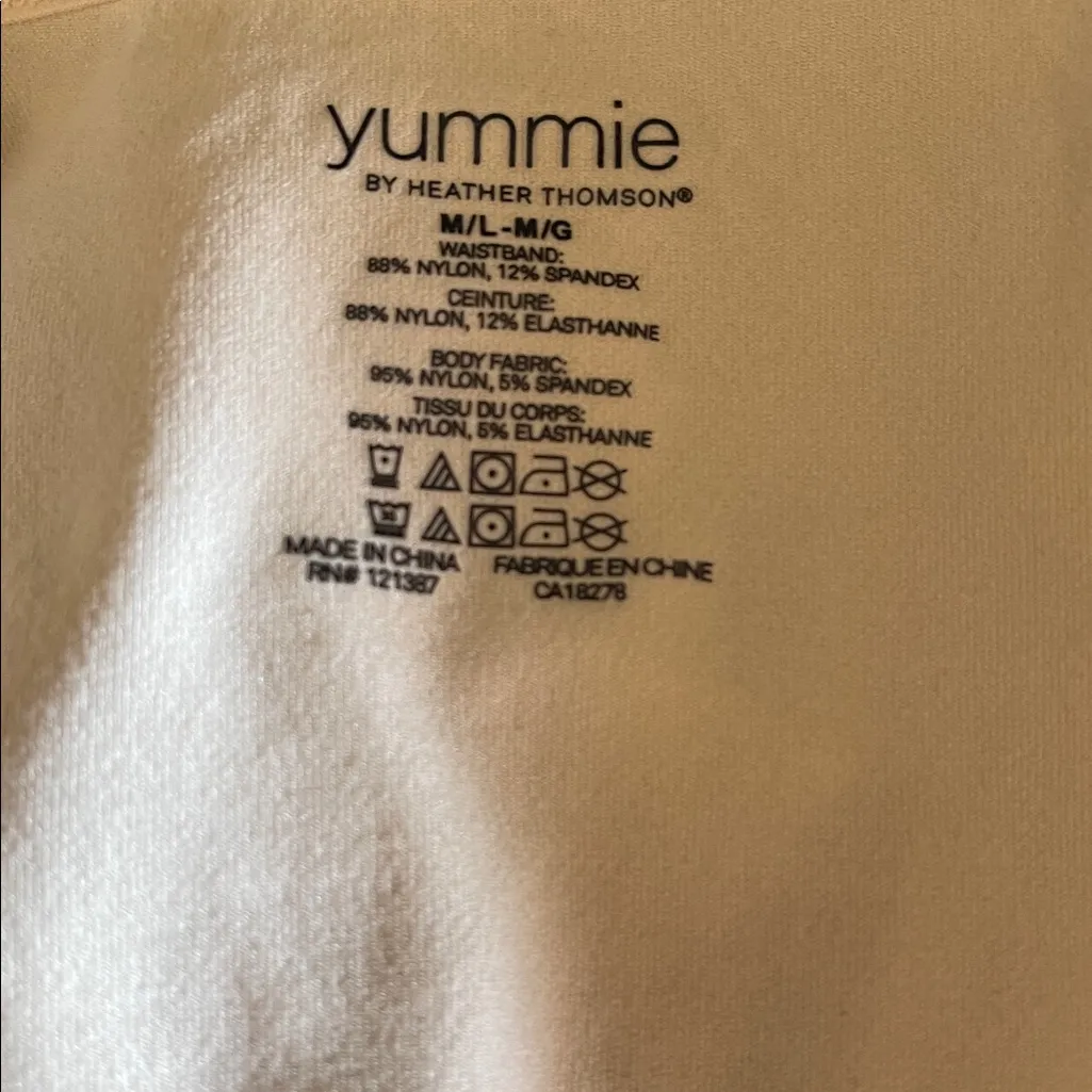 Yummie by Heather Thomson Nude Compression Tank Top M/L Shapewear Size undefined - Image 3