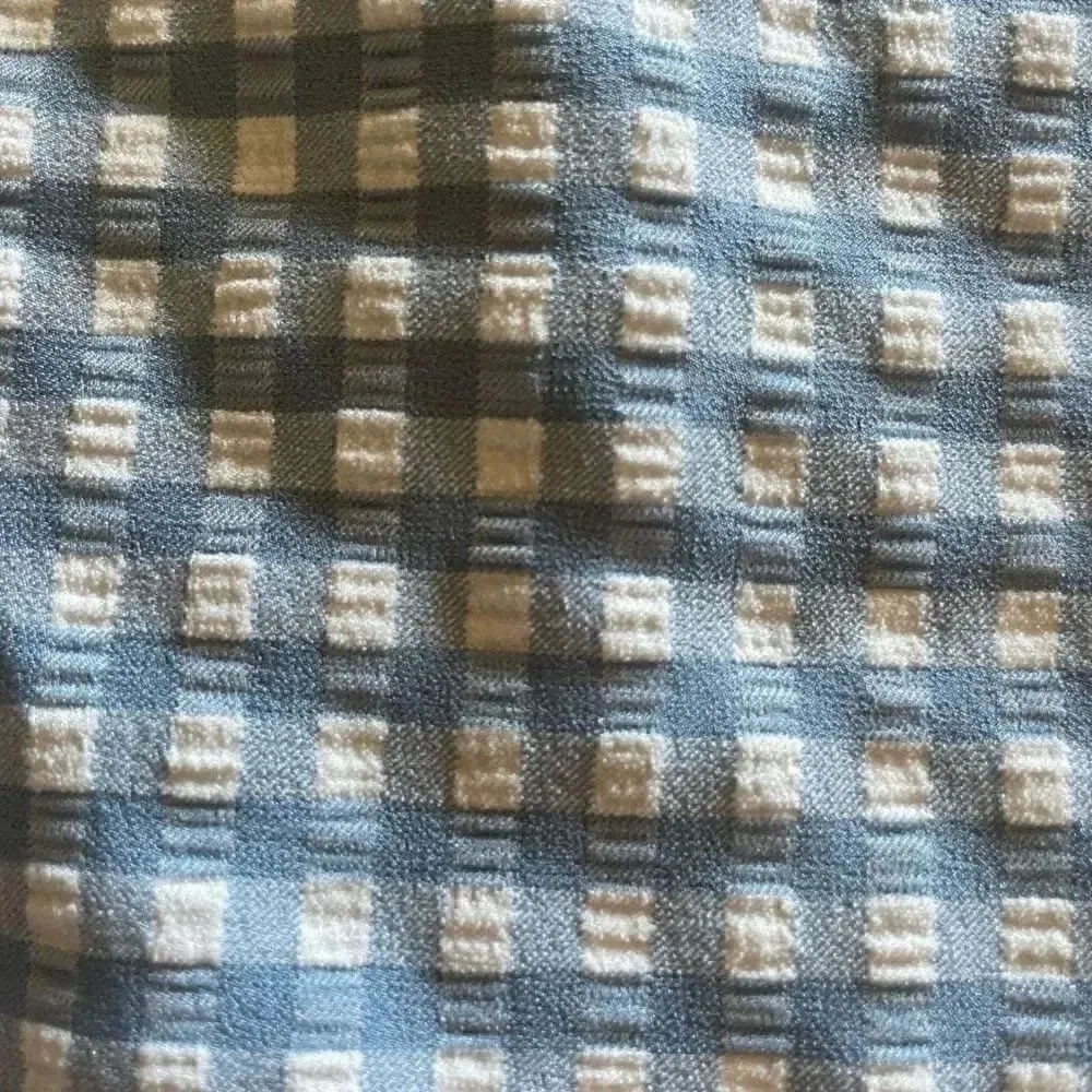 Andie Swim The String
Bottom Pool Gingham White Blue Sz L #1447 - Image 6