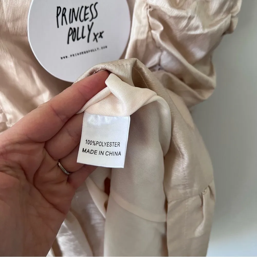 Nwt Princess polly Sabir mini dress in beige Women’s Size‎ 6 - Image 8