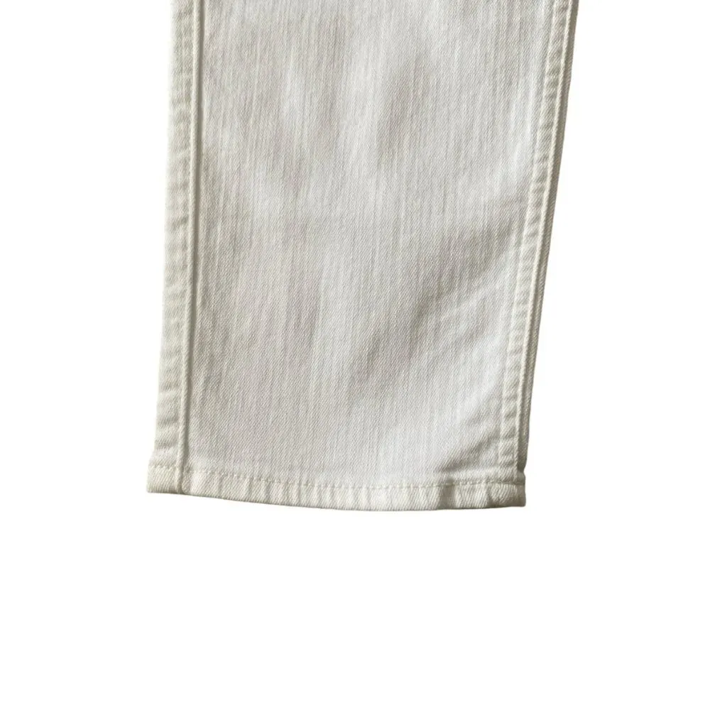 7 for all man kind women's size 32 white ankle super skinny stretch denim jeans - Image 8