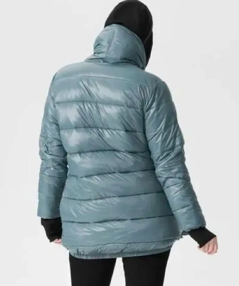 Universal Standard Kanda cocoon crossover puffer jacket with side tie size US 32 - Image 3