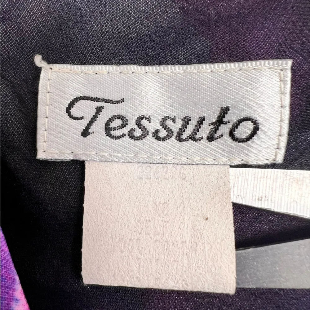 Vintage 90’s Y2K Tessuto Bold Floral Dress Purple Size XS - Image 6