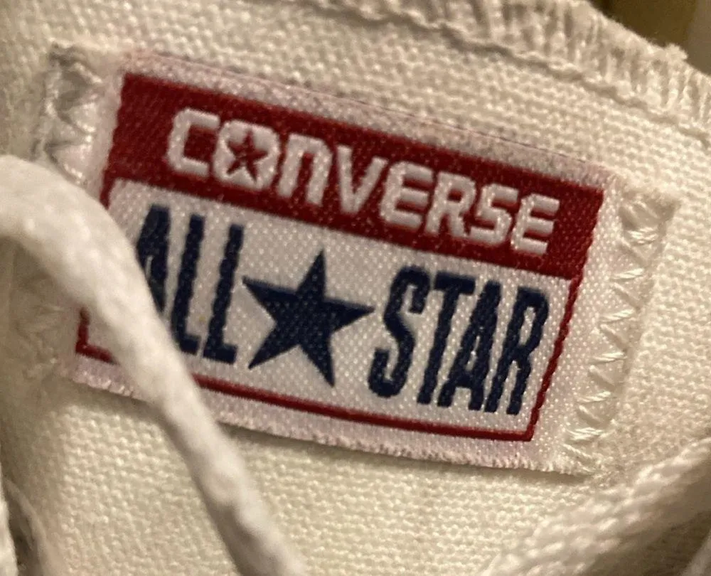 Converse All Star Unisex Chuck Taylor Low Top White Sneakers Women’s 9 & Men’s 7 - Image 7
