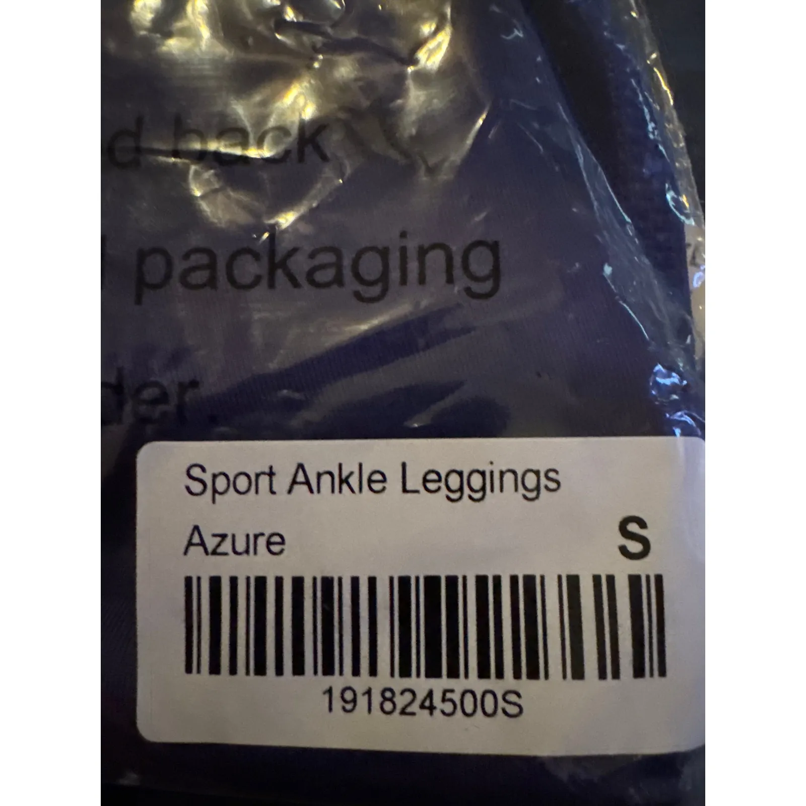 Brand New Ruby Ribbon Women's Size Small Sport Ankle Leggings Shaping Blue - Image 11