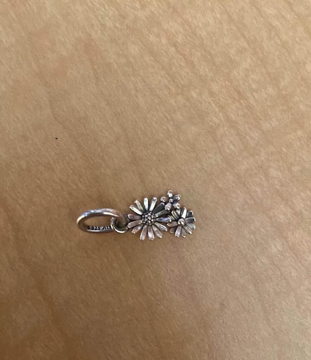Silver Daisy Dangle Charm - Image 3