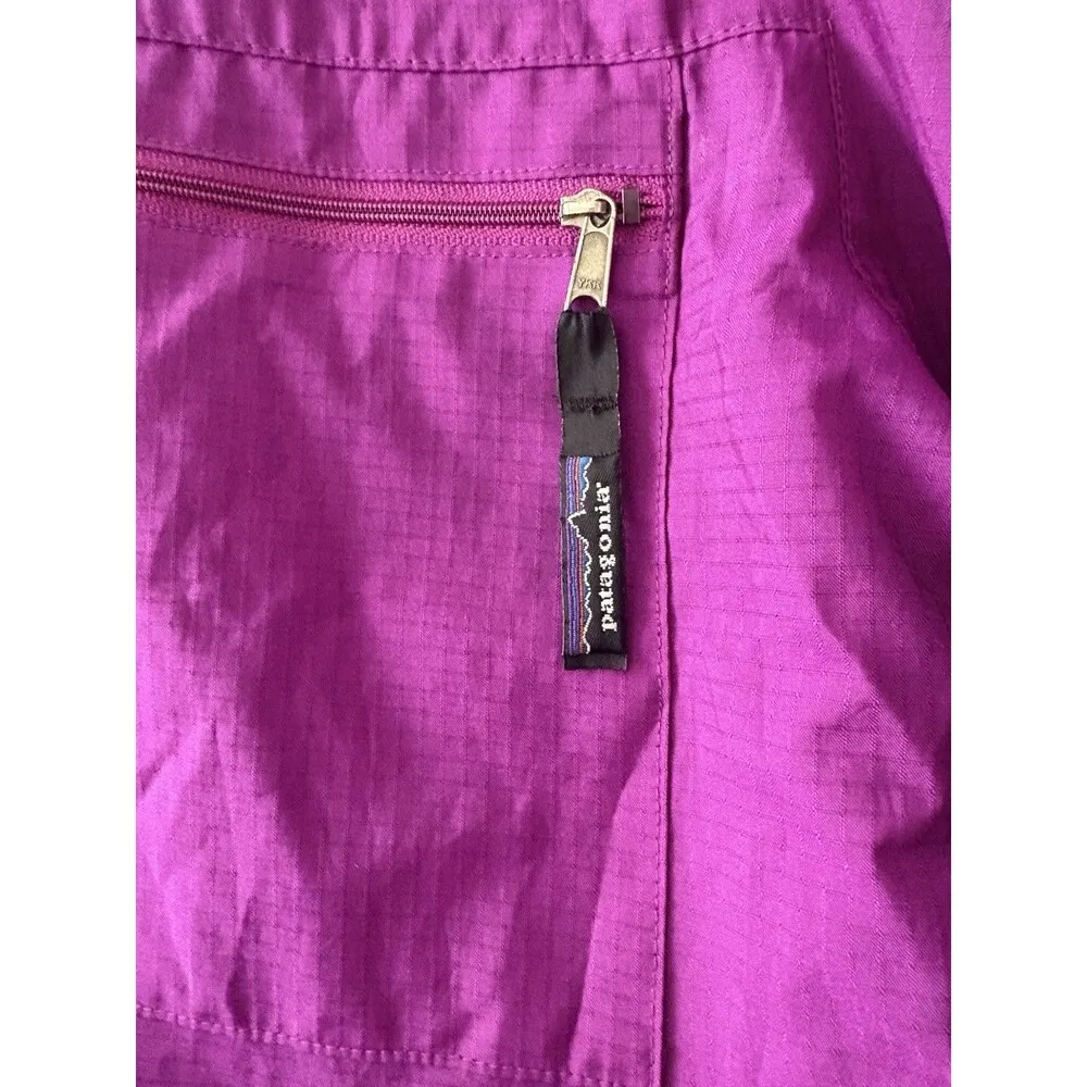 Vintage Patagonia Windbreaker Jacket Medium Purple Ripstop Lightweight ** - Image 10