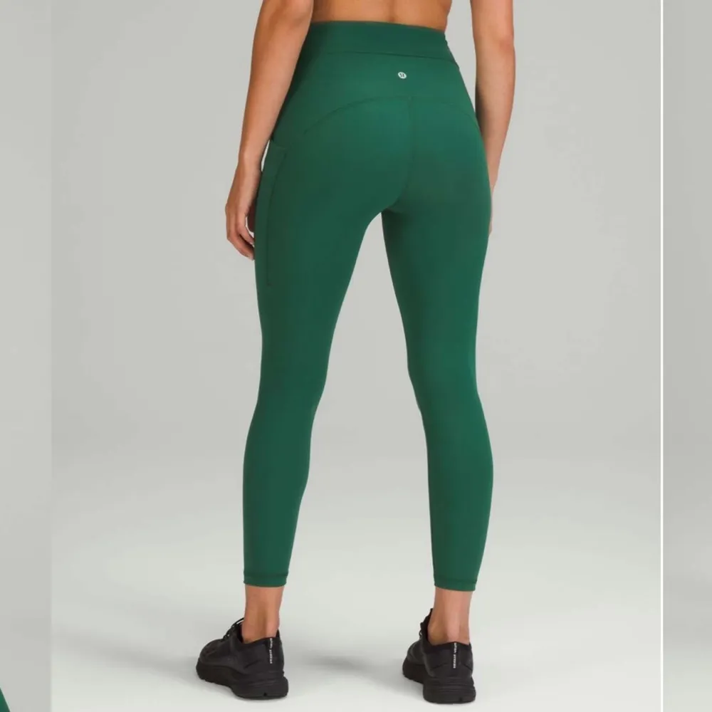 Lululemon Power Thru High Rise Tight Athletic Leggings Everglade Green 12 NWT - Image 2