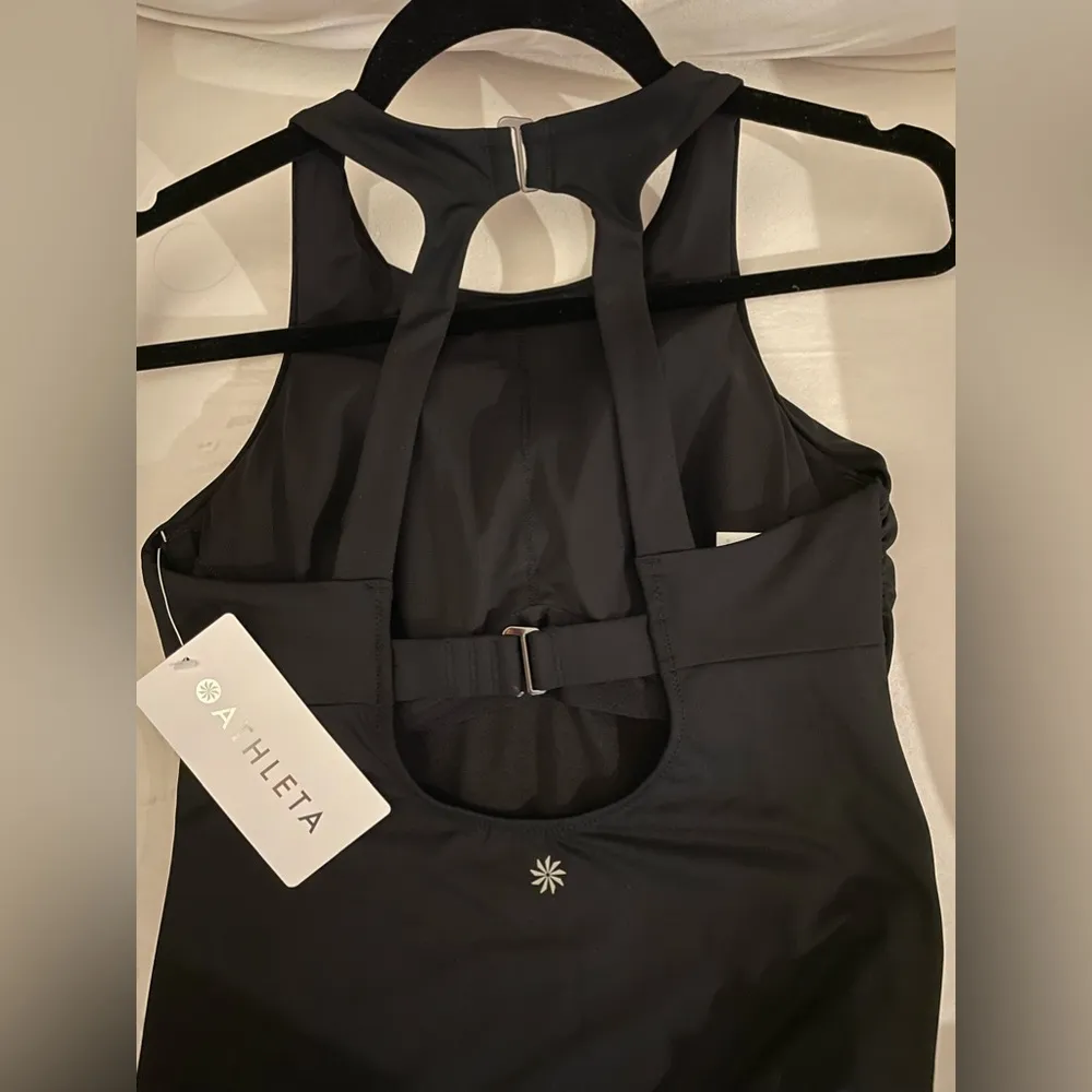 NWT Athleta Maldive Bra Cup 34B/C Tankini Swim Top Black - Image 8