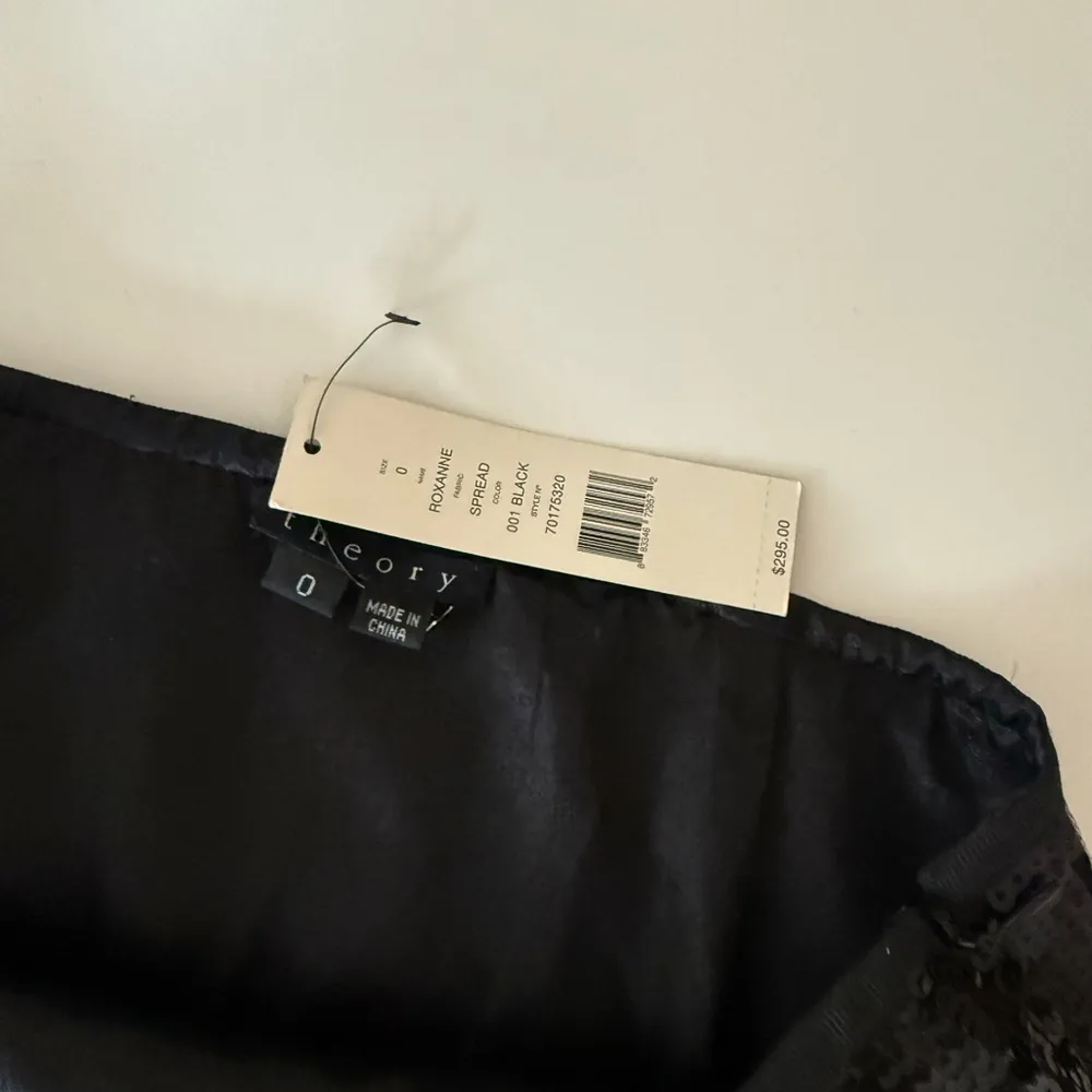 NEW  Sequin Slice Mini Skirt in Black - Image 7