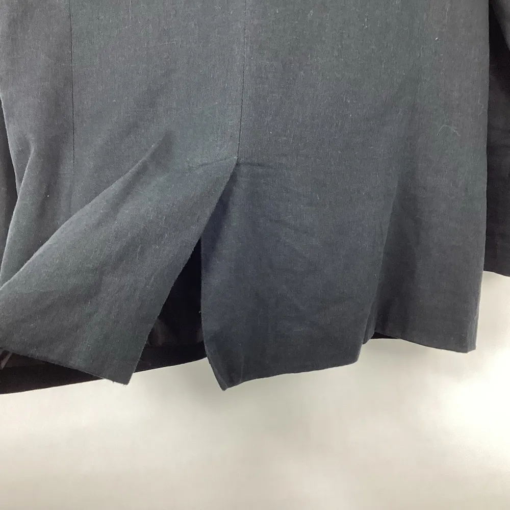 Chadwick's  Linen Blend Blazer Size 8 Black - Image 4