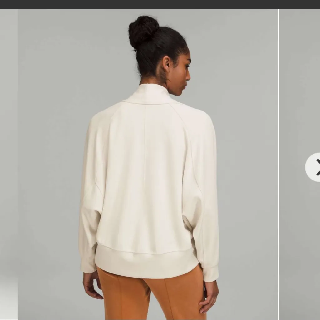 Lululemon  Softstreme Dropped Sleeve Wrap - White Opal - Image 2