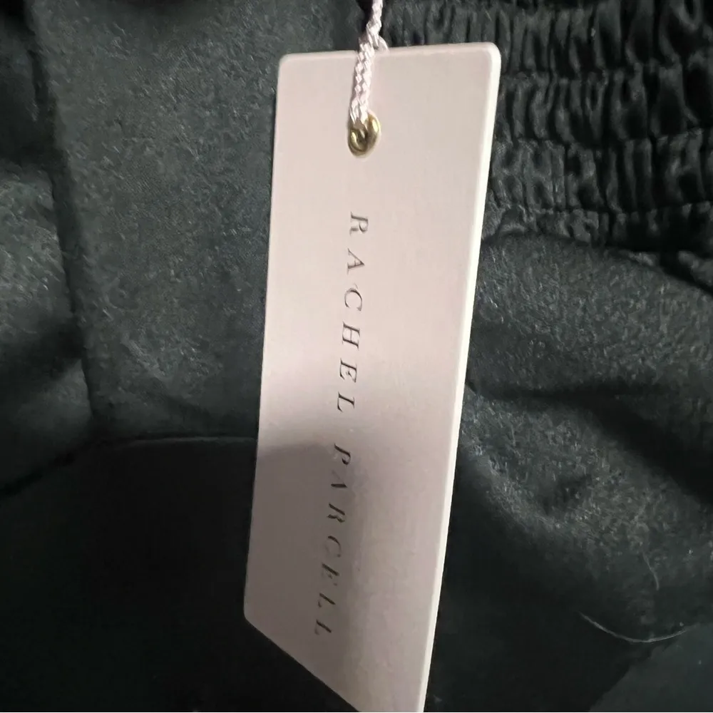 Racel Parcell Black Satin Wrap Dress, Best Selling, New with Tags - Image 4