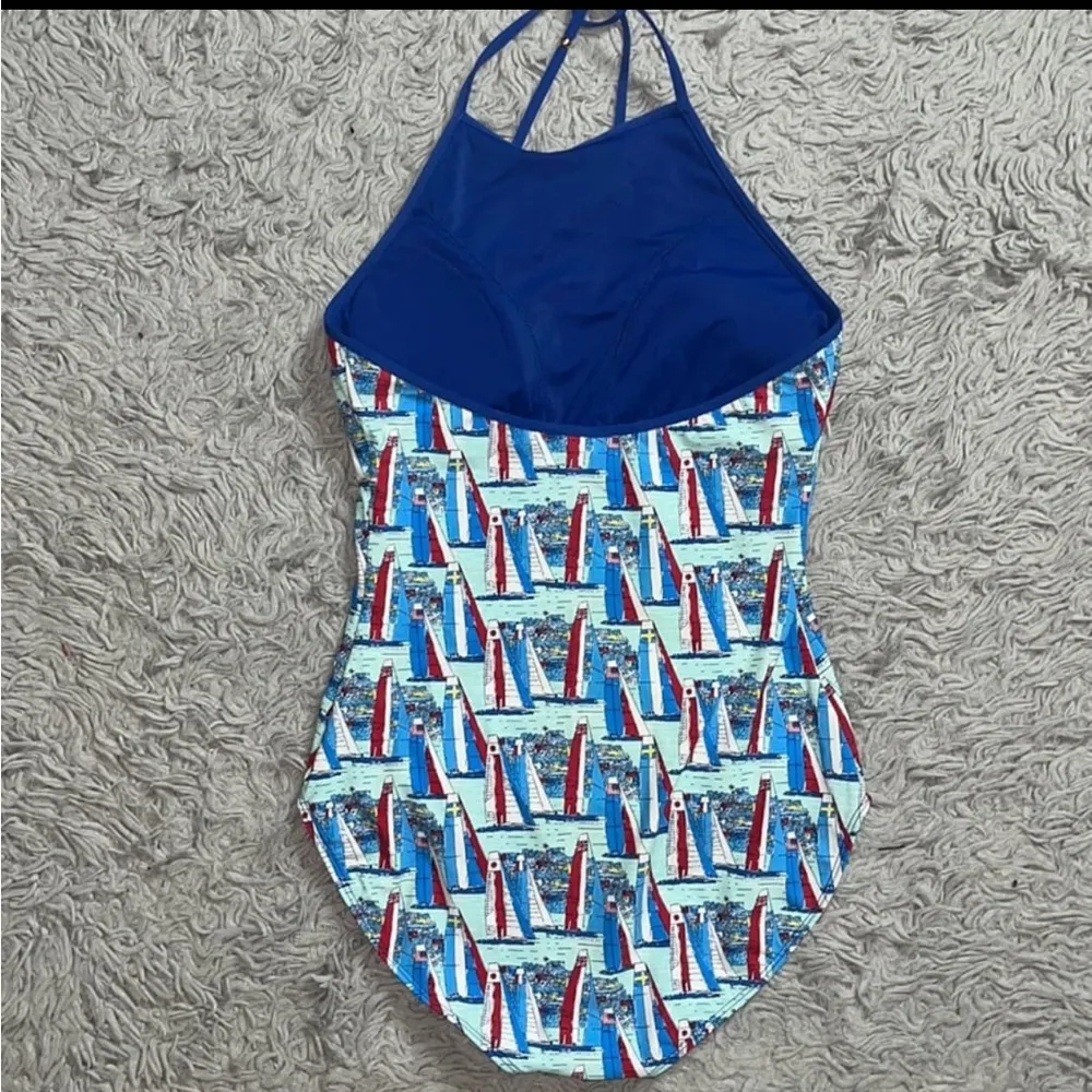 Vineyard Vines Swimsuit One Piece America's Cup Yacht M Medium - Image 3