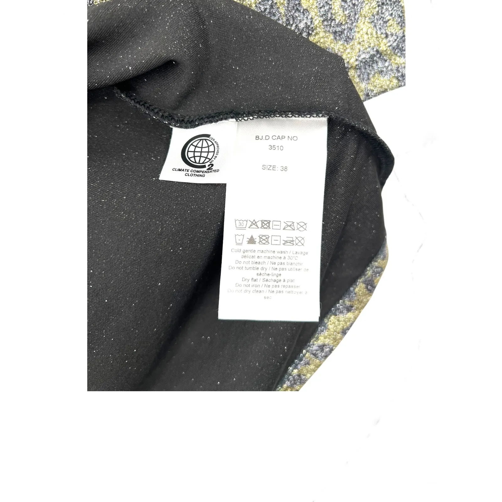 GANNI S Top Leopard Metallic Print Shirt Jersey Tee Animal Luxury Designer - Image 6