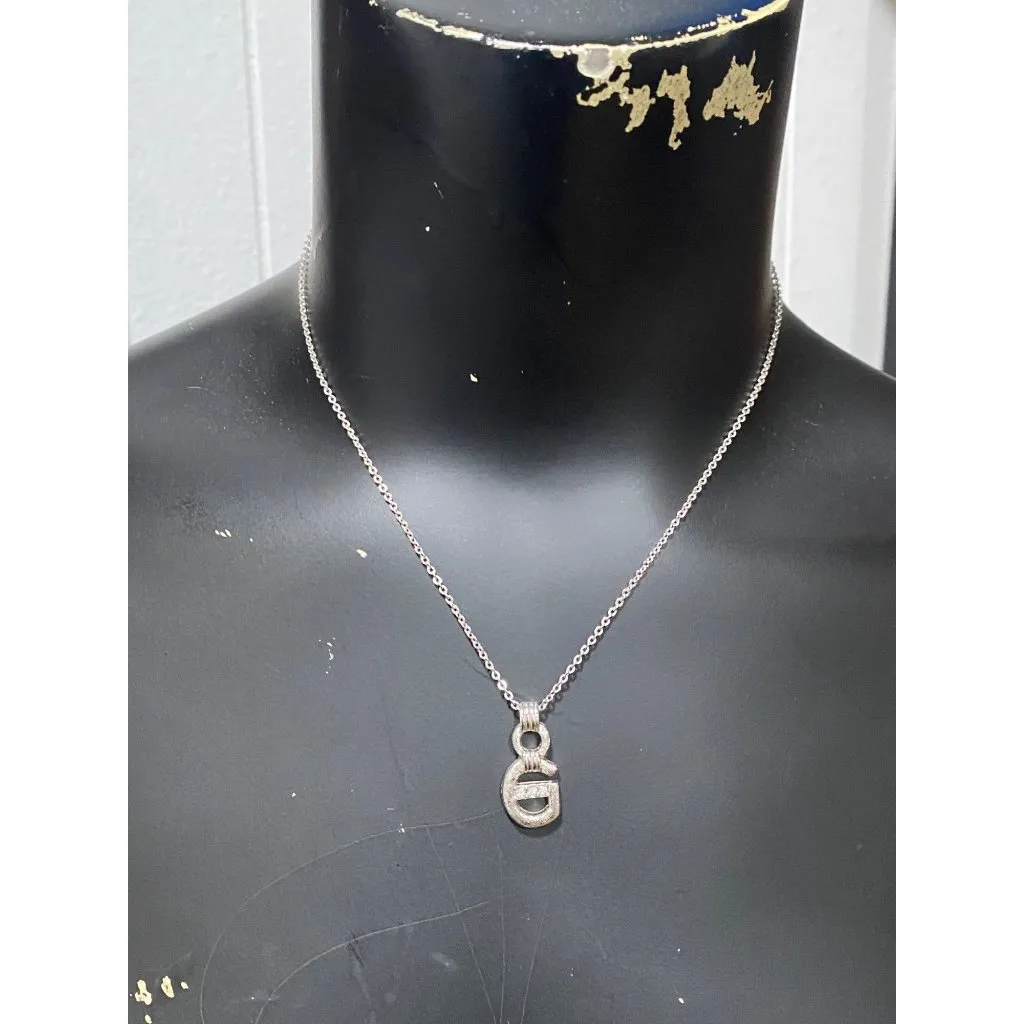 Givenchy 'G' Logo Pendant Necklace in Silver - Image 2