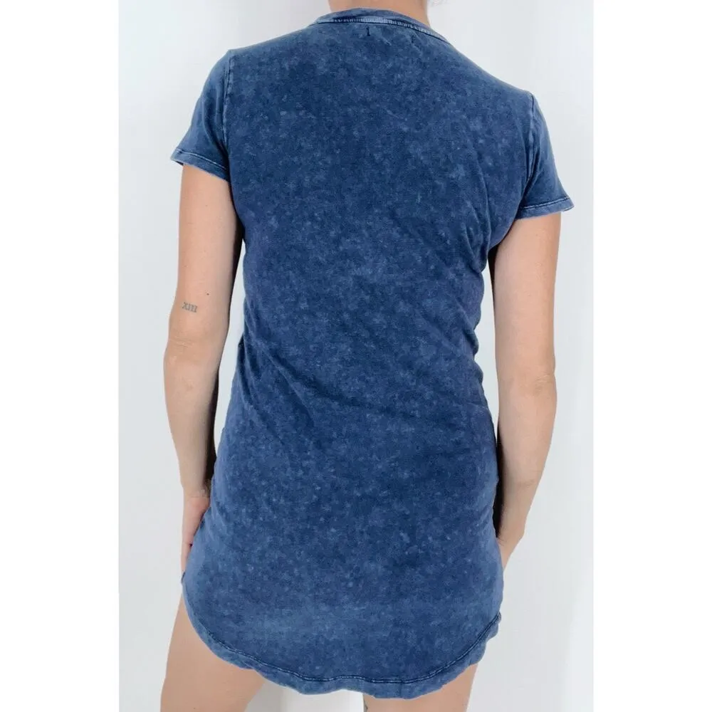 BDG Urban Outfitters Acid Wash Blue Crewneck T-Shirt Dress Size XS - Image 2