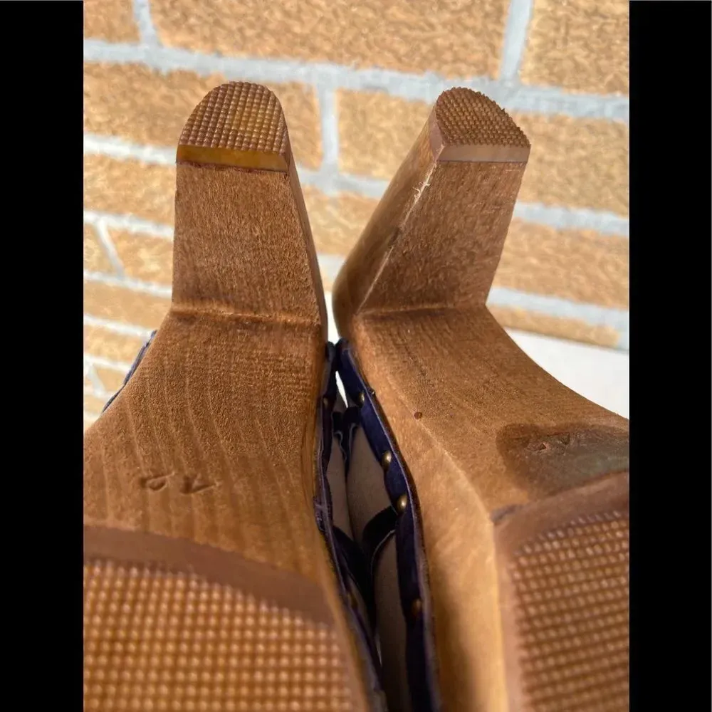 Sanita Distressed Nubuck Clog w/ Velvet Trim 42 Gray Size 11 - Image 9