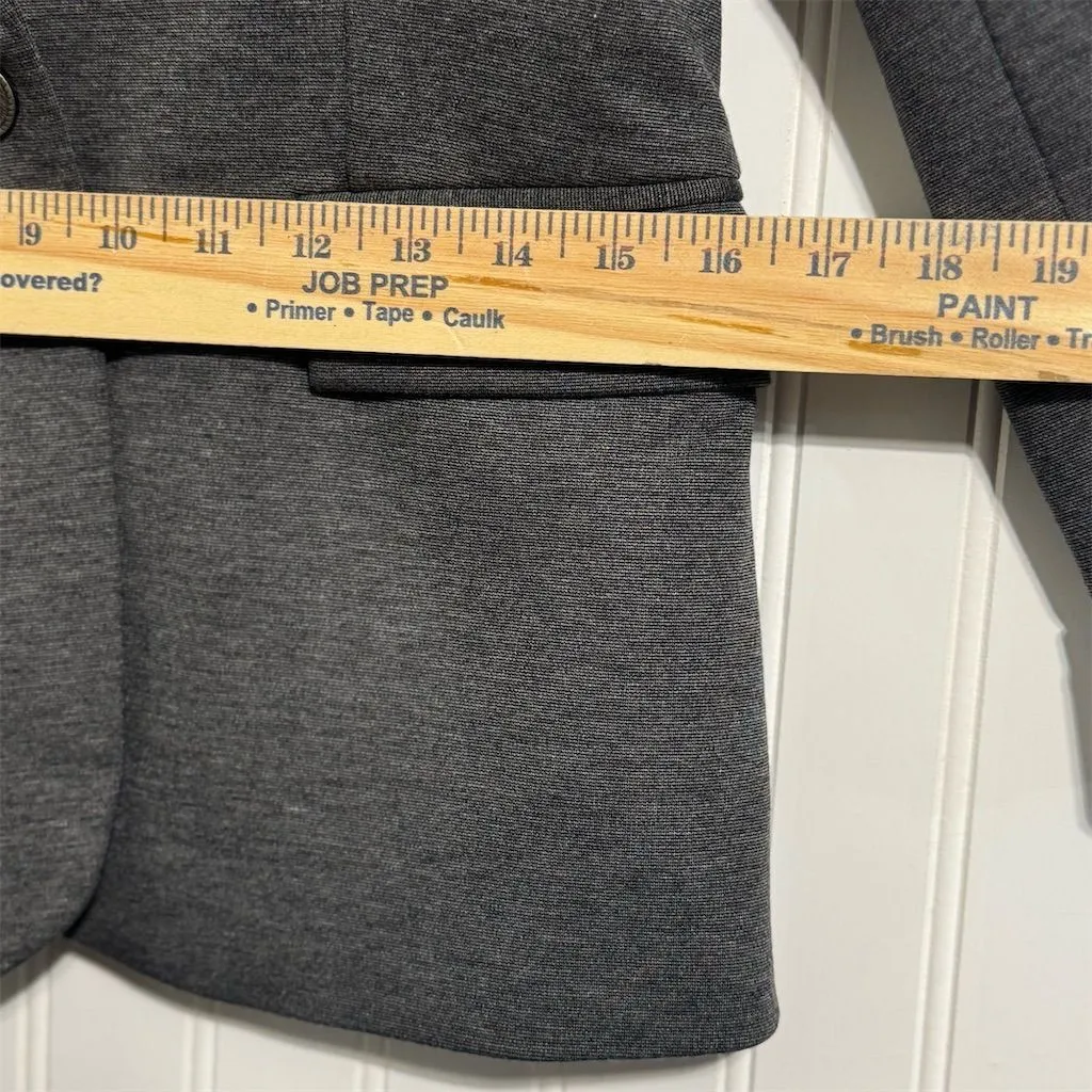 NWOT Jules & Leopold Gray Blazer M Stretch Roll Cuff Corporatecore Quiet Luxury - Image 4