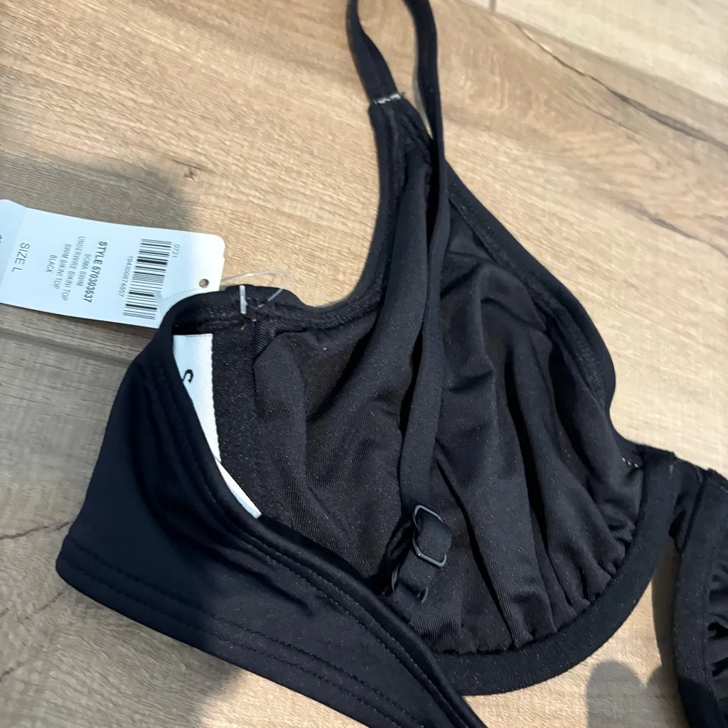 Soma underwire bikini top black size large - Image 4