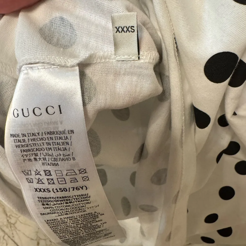Authentic NWT Gucci Polka Dot T-Shirt - White - Image 3