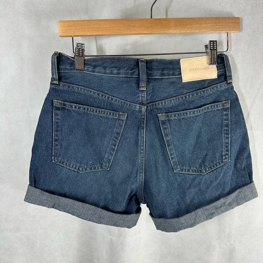 Everlane Organic Cotton The Denim Short Size 25 Vintage Indigo - Image 8