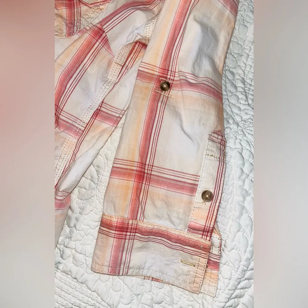 CARHARTT Plaid Button Down Shirt sz s - Image 5