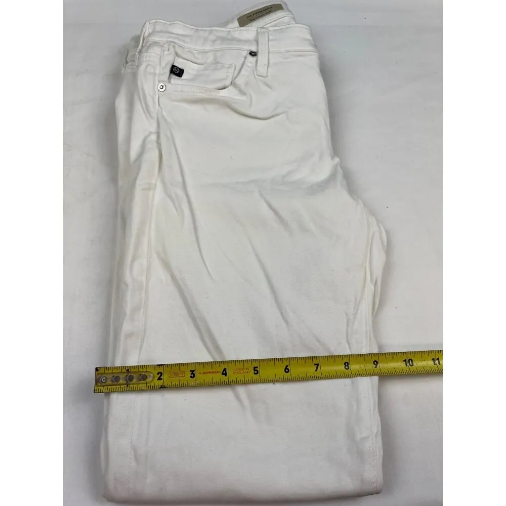 Adriano Goldschmied Women's Jeans White Slim/straight/ankle Size 28x27 SKU 4597 - Image 6