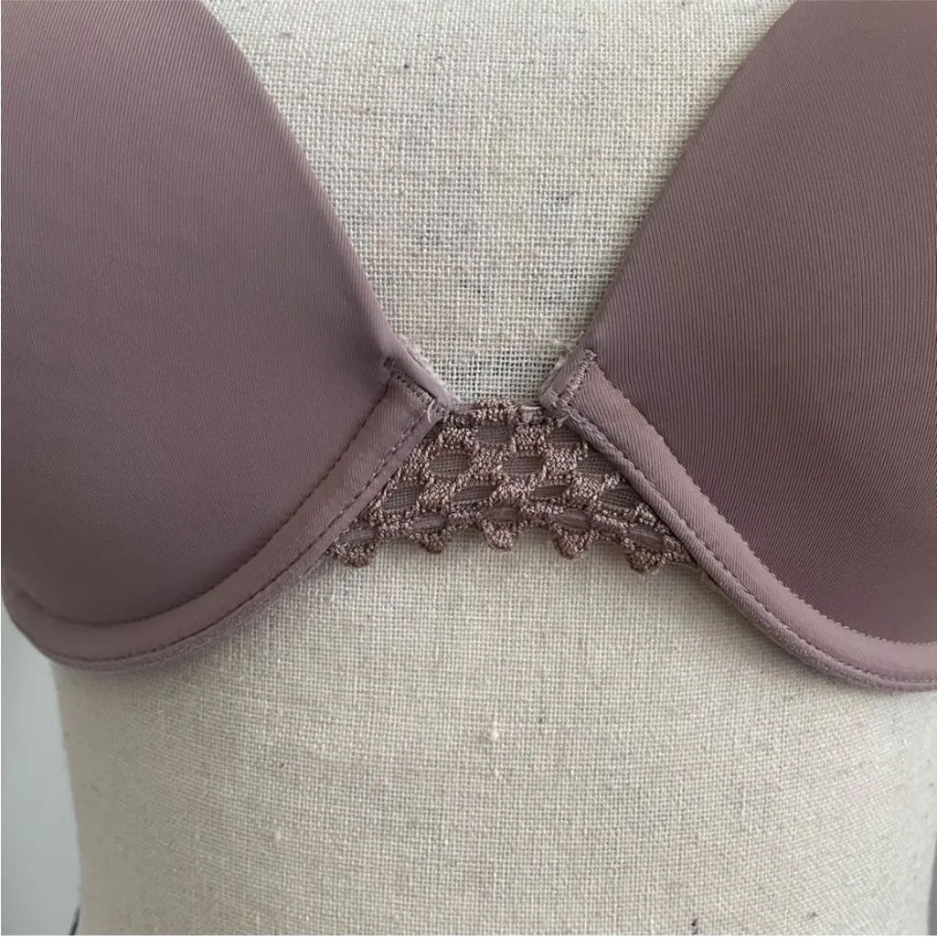 Wacoal‎ Lightly Lined Tan T-Shirt Bra 32DD 32E Underwire Elevated Basic Normcore - Image 5