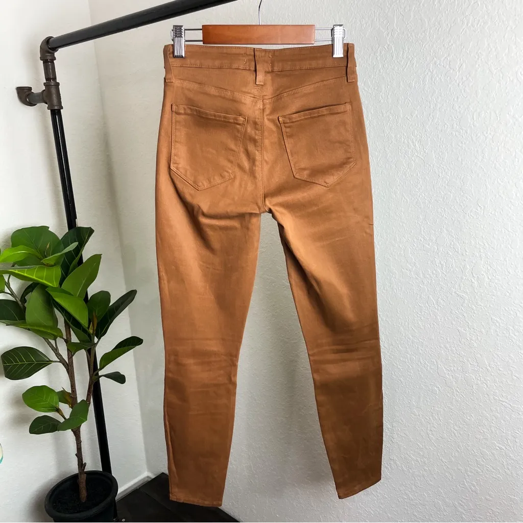 Lagence Margot High Rise Skinny Jean in Java Coated Size 24 in Java Coated - Image 9