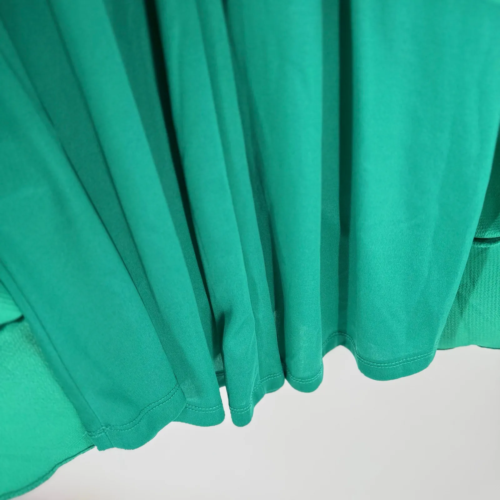 LONDON STYLE Dress SZ 4 Faux Wrap Ruffle Green NWT Hi Low Maxi Wedding Cocktail - Image 13