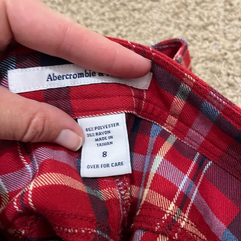 Abercrombie & Fitch Vintage Y2K Style Plaid Schoolgirl Skirt Sz 8 - Image 9