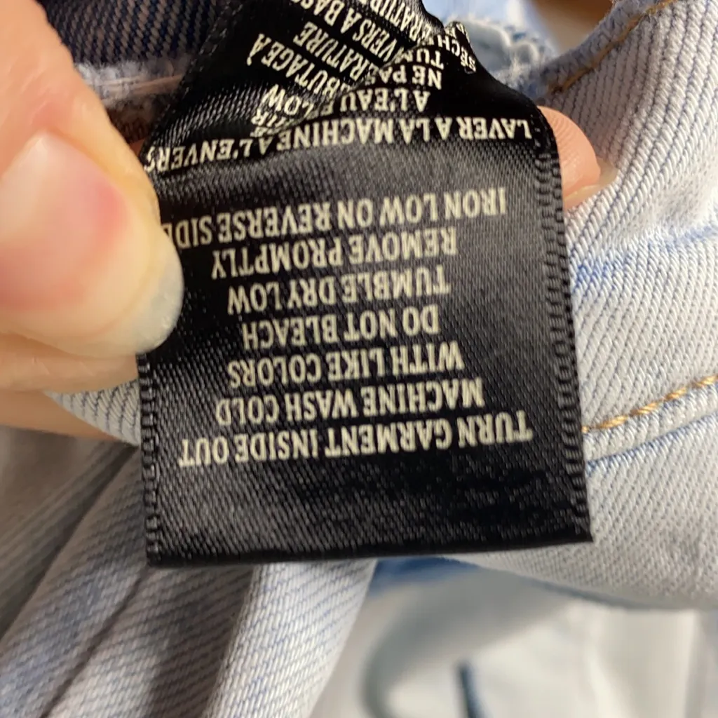 BLANK NYC Multi-Colored Ikat Jean Jacket size XS - Image 13