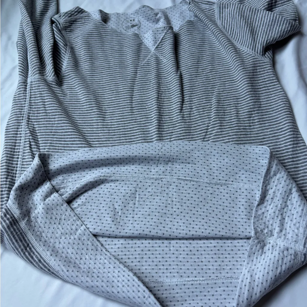 Threads 4 Thought  Light Gray Polka Dot Top - Image 2