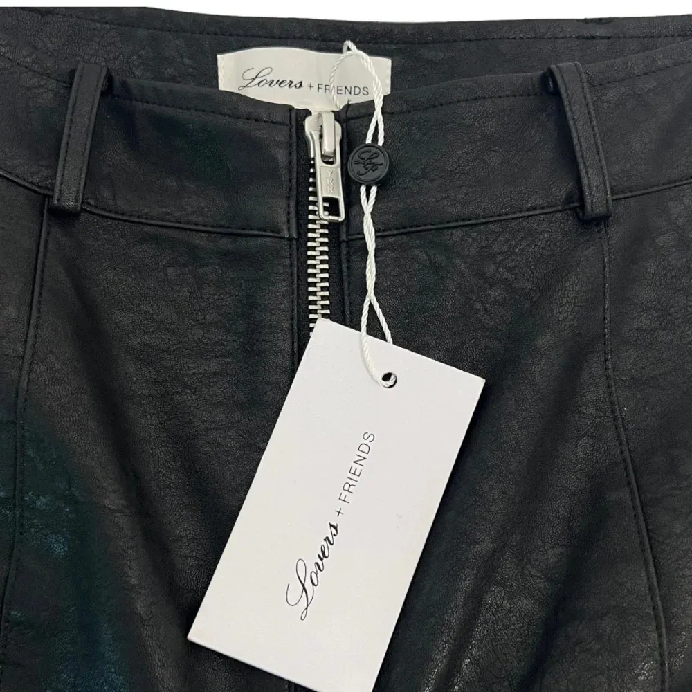 Lovers + Friends Georgie Pants Faux Leather High Rise Embossed Women’s Size M - Image 10