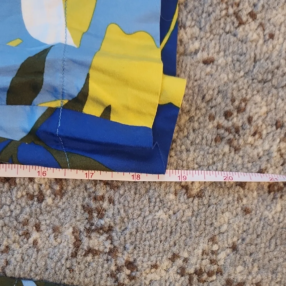 Boden Wide Leg Tropical Pants 8 Blue - Image 4