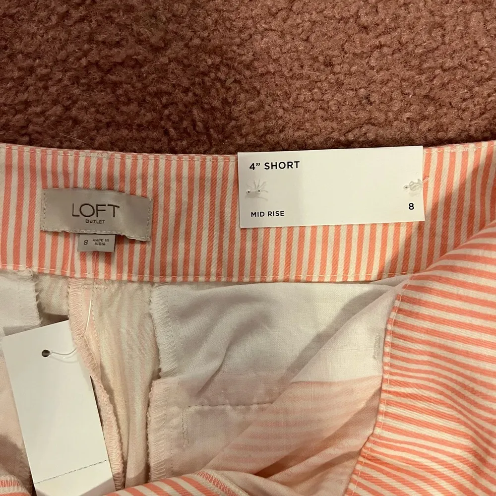 Pink & white loft shorts - Image 2