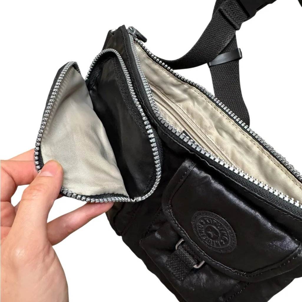 Kipling Women’s Presto Convertible Waist Bag – Black Nylon Crossbody/Fanny Pack - Image 5