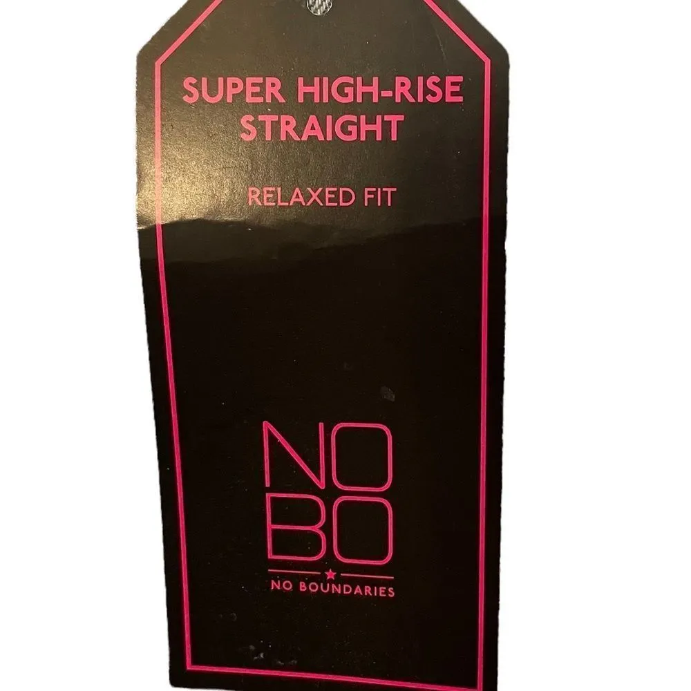 NOBO New Light Wash Super Hi Rise Relaxed Fit 90s Distressed Denim Blue Jeans - Image 11