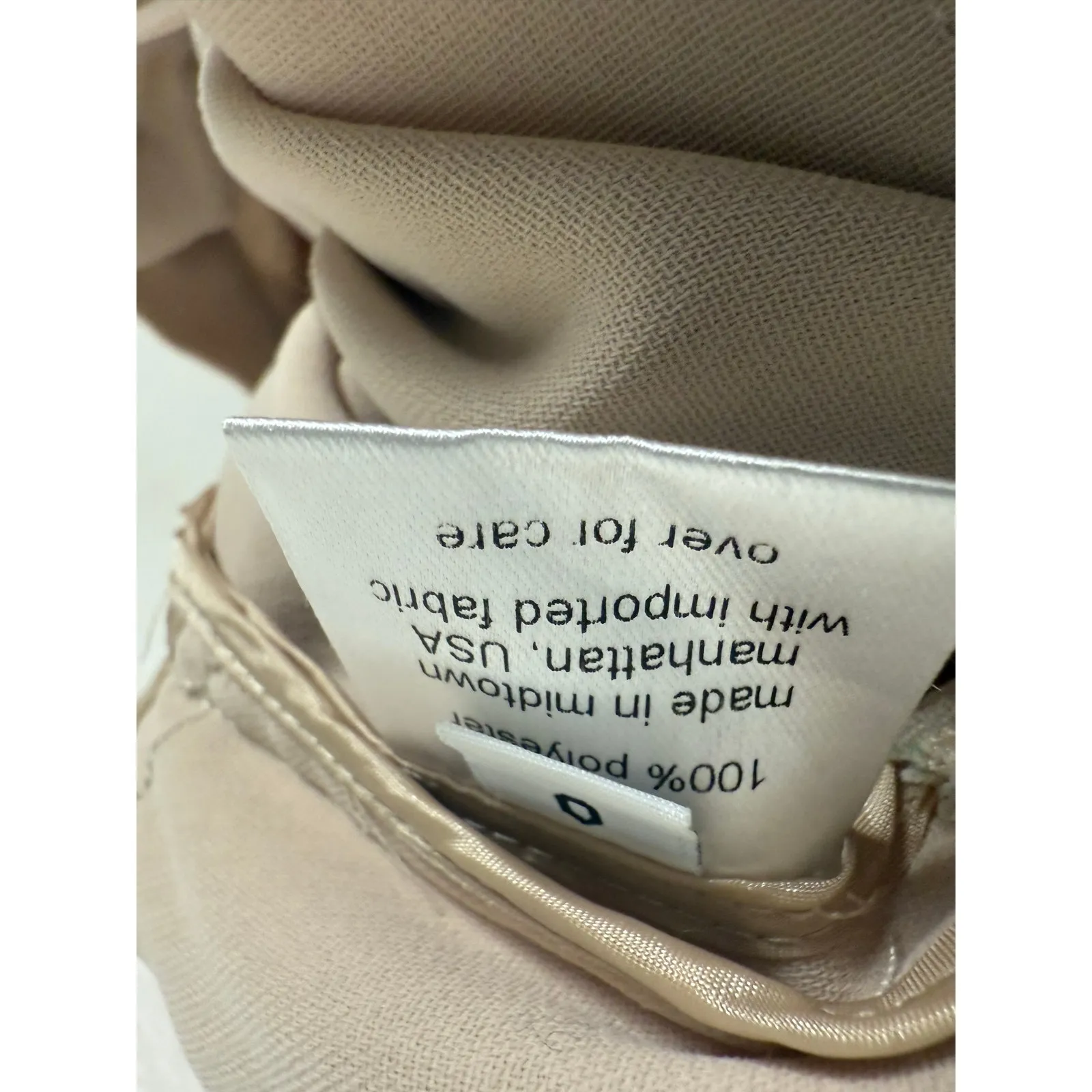 Rachel Comey Westside Cream Pleated Tapered Cuffed Georgette Dress Pants Size 0 - Image 13