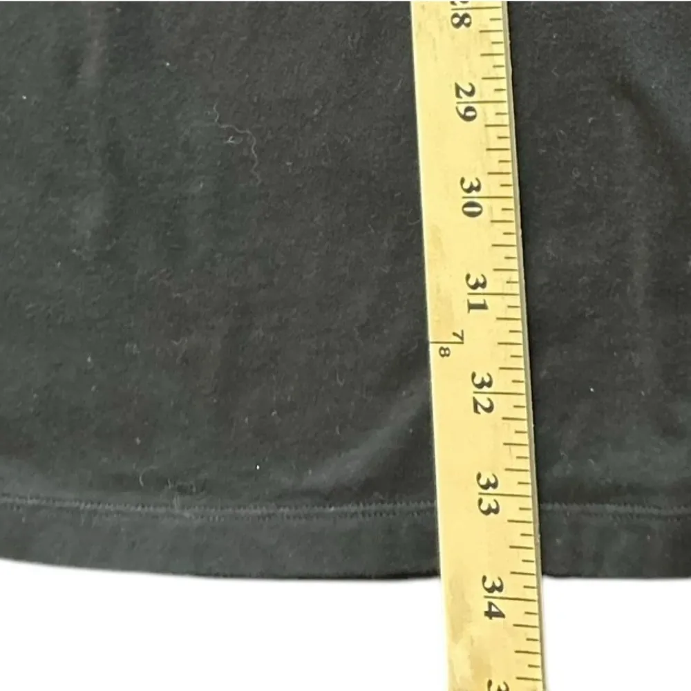 Michael Kors‎ Women's Black Polo Shirt L Short Sleeve Casual Zipper Top - Image 11