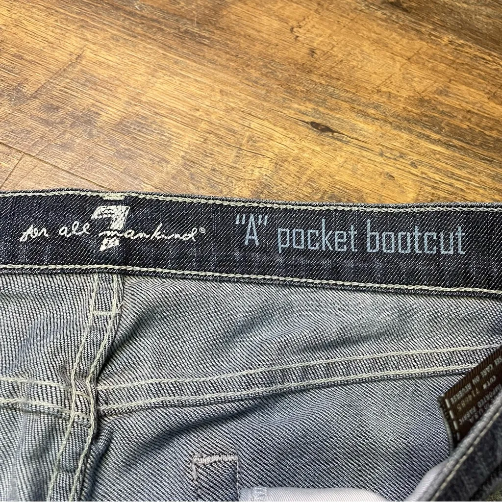 7 for All Mankind  'A' Pocket Bootcut Jeans Women's Size 32 Flare Stretch Denim - Image 5